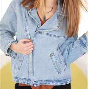 Sage Thessy Denim Jacket Lightly Destressed